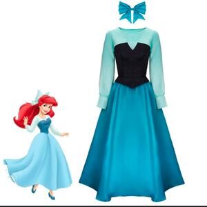 Little mermaid Ariel town dress costume